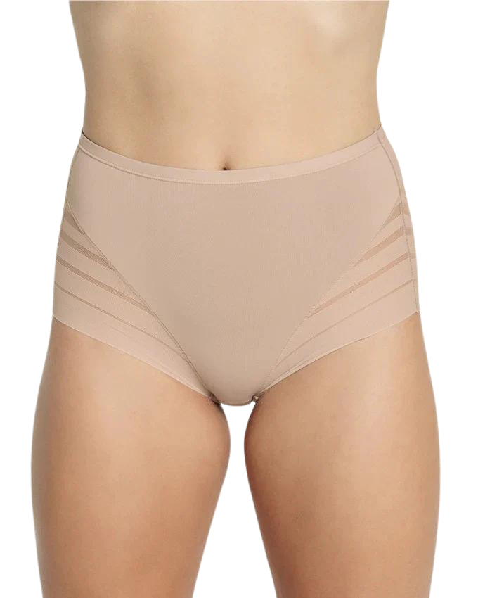 Panty faja clásico con control moderado de abdomen y bandas en tul